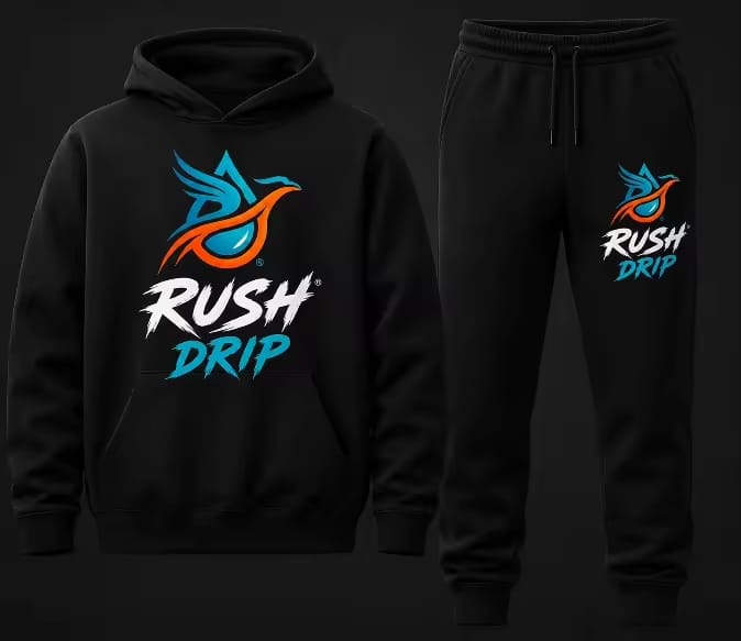 BREAND TUTA RUSH DRIP ORIGINALE LOGO STAMPATO